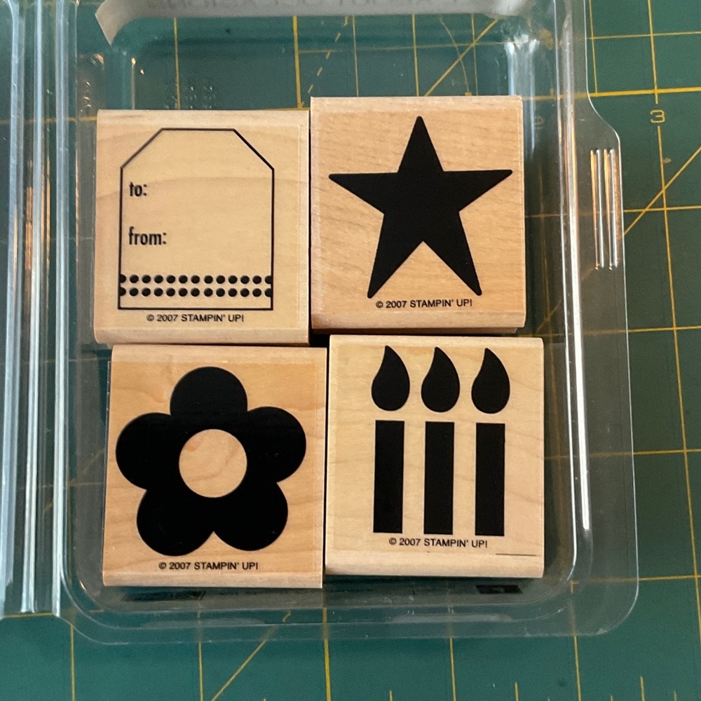 Stampin' Up! “All About Occasions” Wooden Rubber Stamp Set